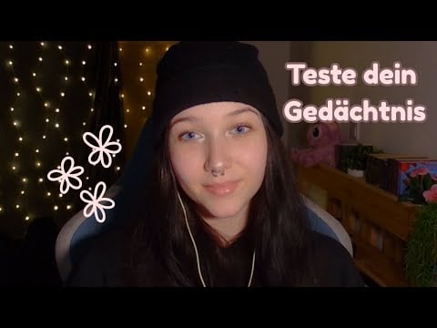ASMR | Memory-Test 🧠✨ Wie gut ist dein Kurzzeitgedächtnis? (german/deutsch) #asmr