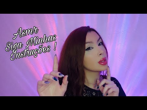 ASMR SIGA MINHAS INSTRUÇÕES PARA DORMIR RAPIDINHO ✨