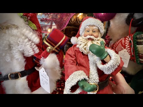 ASMR Shop with Rebecca! (No-talking version) Christmas shopping at Portland Consignment!