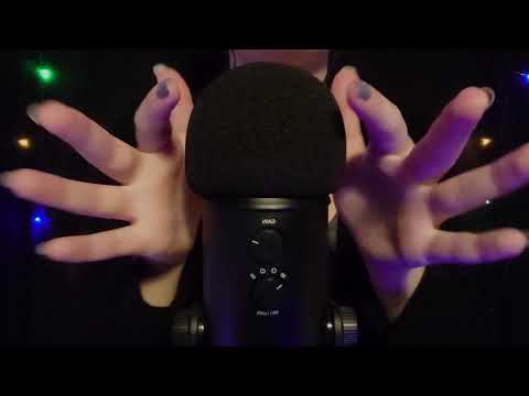 ASMR - Microphone Rubbing (Soft Background Music) [No Talking]