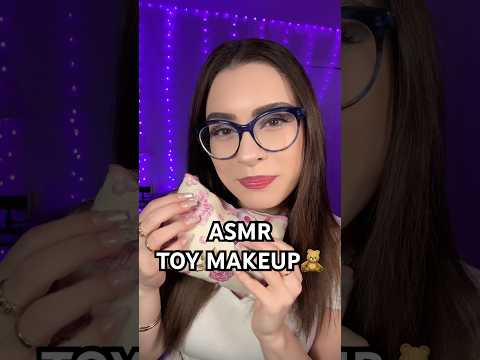 ASMR Toy Makeup 🧸 #asmr #makeup