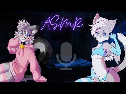 [FURRY ASMR] 2 furry boys lick your ears. (Ear Eating)