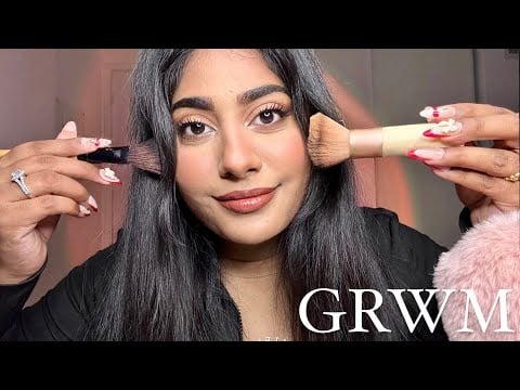 ASMR Get Ready With Me 💄 | Doing My Makeup (GRWM) | Soft Whispering & Relaxing Makeup Sounds