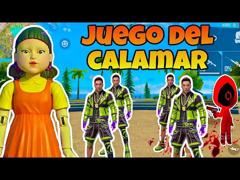 ASMR JUEGO DEL CALAMAR EN FREEFIRE (mucha babita 💋🔥)