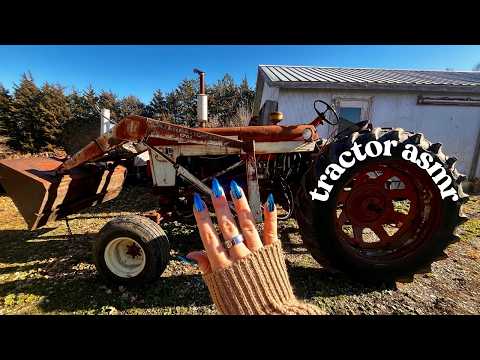 old farm tractor asmr 🚜 lofi tapping & scratching