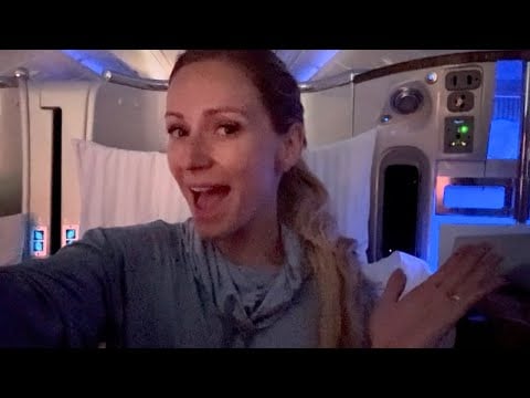 ASMR in Business Class ✈️ up close whispers & voiceover