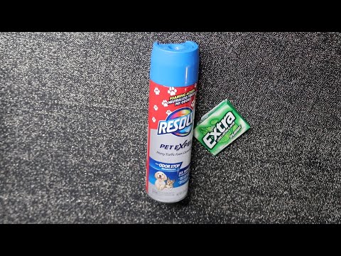 Resolve Carpet Cleaner Tapping ASMR Chewing Gum