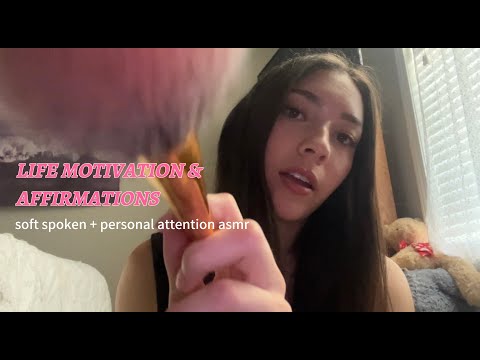 ASMR: life motivation/affirmations + personal attention triggers (soft spoken, lofi)