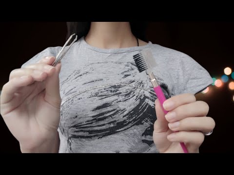 ASMR - FAZENDO SUA SOBRANCELHA