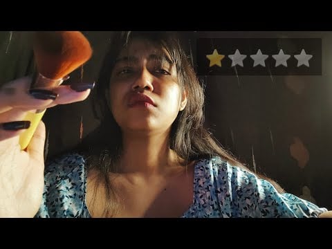 ASMR HINDI- Worst Reviewed Rudest MAKEUP ARTIST Does Your Makeup 💄