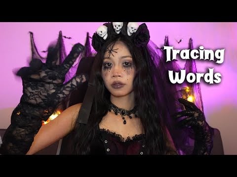 ASMR Tracing Words 🕯️🎃🦇 Halloween Theme
