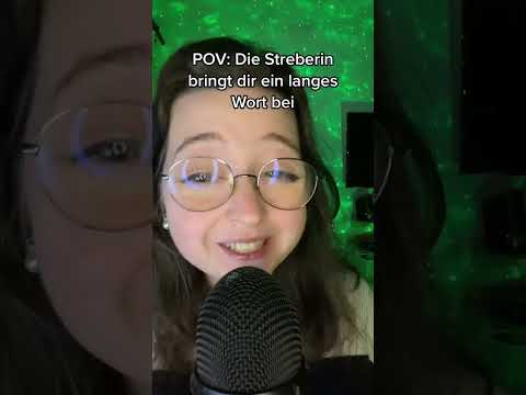 POV: Die Streberin bringt dir ein langes Wort bei #shorts #asmrshorts #asmr