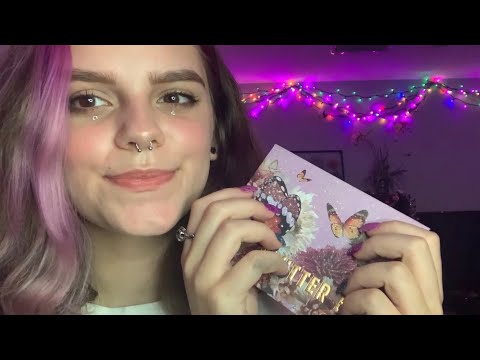 ASMR Whisper Ramble w/ Makeup Palette Tapping