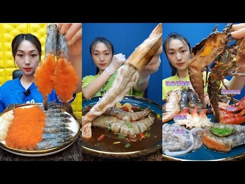 🦐🍽 Boiled Epic Seafood Mukbang  삶은 에픽 해산물 먹방  茹でエピックシーフードモッパン  水煮史诗海鲜吃播