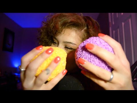 [asmr] FLOAMin' at the mouth for these sounds! (sticky, wrapper, tapping sounds, minimal talking)