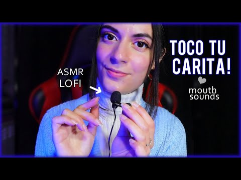 ASMR TOCANDO TU CARA con MOUTH SOUNDS y Susurros ASMR español LOFI