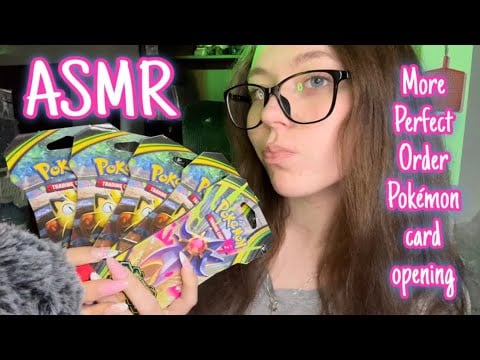 ASMR Opening more Perfect Order Pokémon cards 