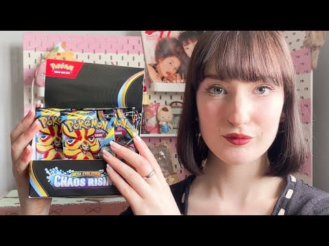 ASMR ~ opening Pokémon Chaos rising packs for sleep and relaxation 🤞🏻