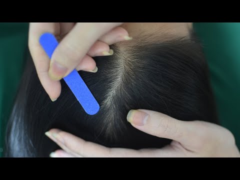 ASMR Scalp Scratching Real Person, No Talking For Relaxation ( Asmr For Sleep )