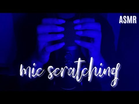 ASMR Slow Mic Scratching (On Mic, Foam Cover, & Fluffy Cover) No Talking