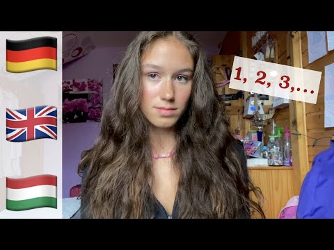 ASMR Counting You To Sleep In 3 Languages - German, Hungarian, English