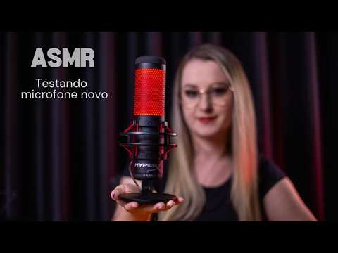 ASMR | TESTANDO MICROFONE HYPER X QUADCAST | TRIGGERS PARA DORMIR RÁPIDO | SUSSURROS | EAR TO EAR