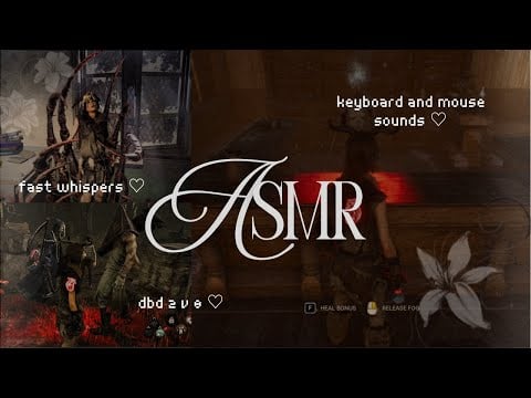 ASMR dbd ♡ chaotic 2v8 fast whispered gameplay + keyboard and mouse sounds ⋆˚࿔🩸