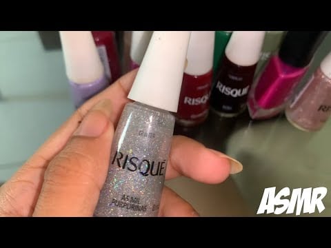 ASMR CASEIRO - Mostrando os meus esmaltes