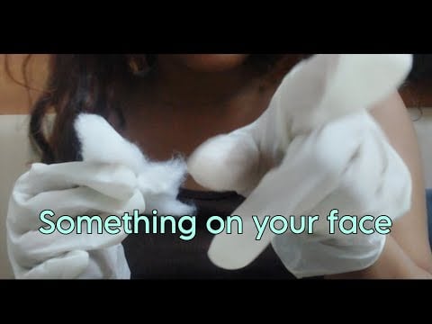 Cleaning your face ASMR with Medical gloves #asmrtingles #visualtingle #lofiasmr #asmrtriggers #asmr
