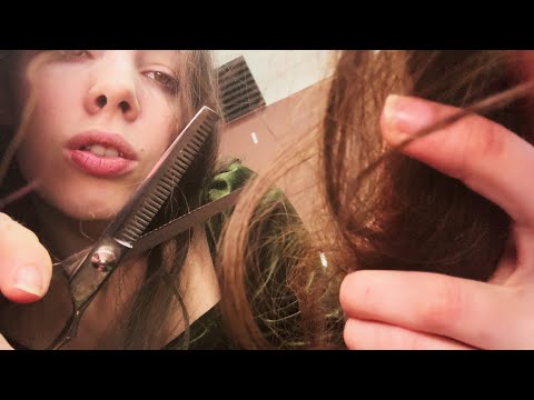 FAST CHAOTIC ASMR ✂️⚡Haircut & Hairwash 💆