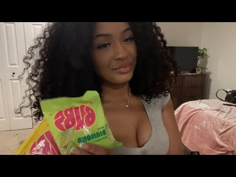 asmr eating gummy candy + mouth sounds 