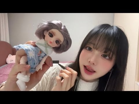 [노토킹] 인형 메이크업 ASMR🎀 | 메이크업 자격증 소유자의 팅글샵✨