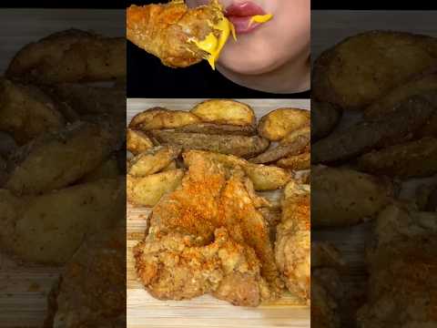 CRISPY FRIED CHICKEN #asmr #foodasmr #shorts