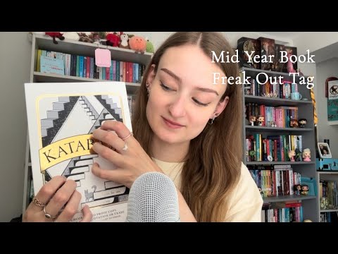 ASMR Mid Year Book Freak Out Tag (book triggers, close whispers)