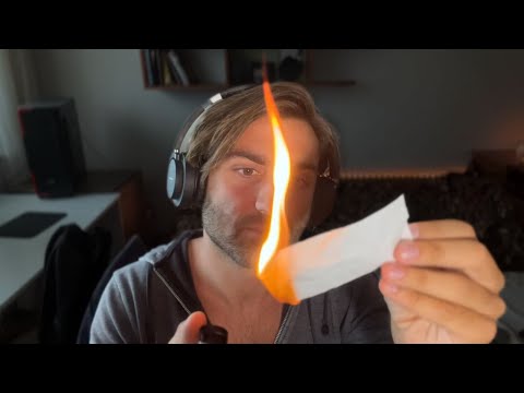 ASMR... PLAYING WITH FIRE 🔥🔥🔥 (matches, lighter, burning, pyro)