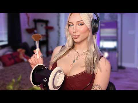 Ear to Ear Dry 3Dio ASMR MASSAGE | Ear Tapping, Brushing & Soft Whispers