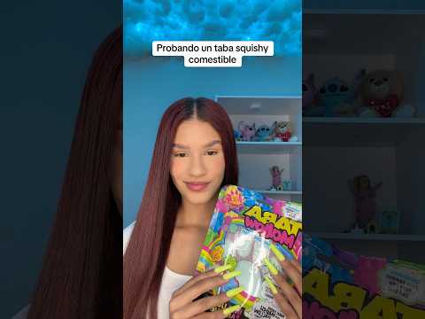 ASMR Probando un taba squishy comestible #asmr #asmrshorts #tabasquishy #fivebelowcandy #asmreating