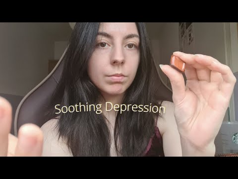 ASMR Reiki for Depression ｜ soft spoken, plucking, cord cutting, crystal healing