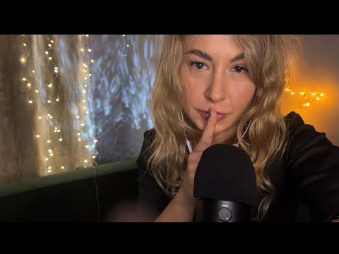 ASMR Mouth Sounds & Shushing You & Nail Sounds 👄 🤫 💅