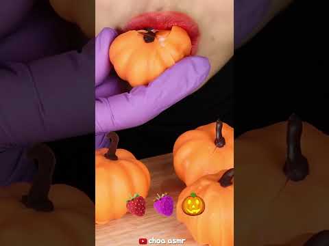 CRUNCH FRUITS SHAPED DESSERT ASMR