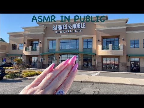 ASMR Gum Chewing Barnes & Noble Store Walk Through | Whispered Voice Over