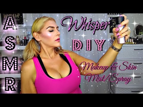 ASMR (Whispered DIY) Makeup Mist Chewing Gum