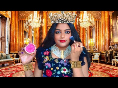 ASMR | Queen Makeup On My Face | 🫅✨