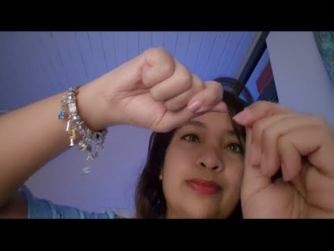 ASMR Propless Depilação no seu rosto com cera e pinça 🌿🌷 com toques na tela