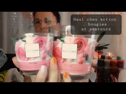 Margotte Asmr Haul chez "action " produits bougies , senteurs !