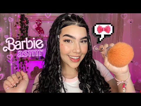 ASMR: TE ARRUMANDO PARA ASSISTIR O FILME da BARBIE COMIGO  🧸💕