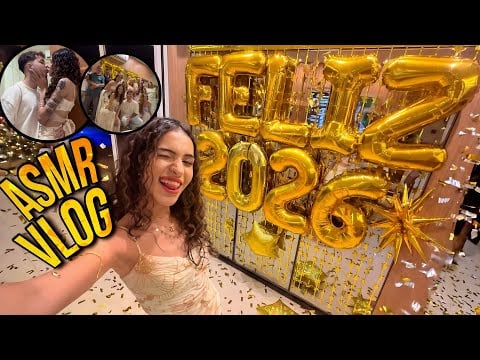 ASMR VLOG de Ano Novo 🥳 Minha noite de virada 🌜 