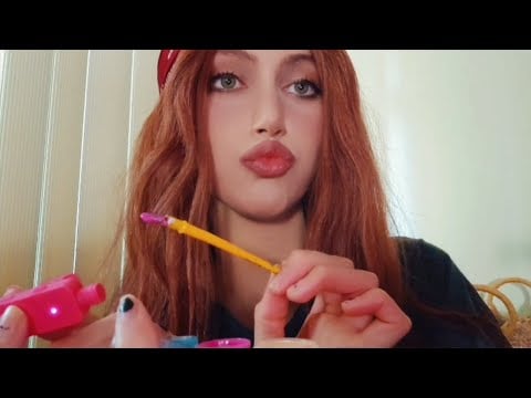 Pov: Your friend with adhd does your makeup ASMR