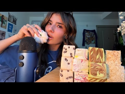 [ASMR] Eating Gourmet Marshmallows 