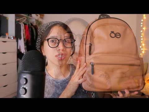 ASMR con chicle | qué hay en mi bolso? 👜 (pañalera) chewing sounds